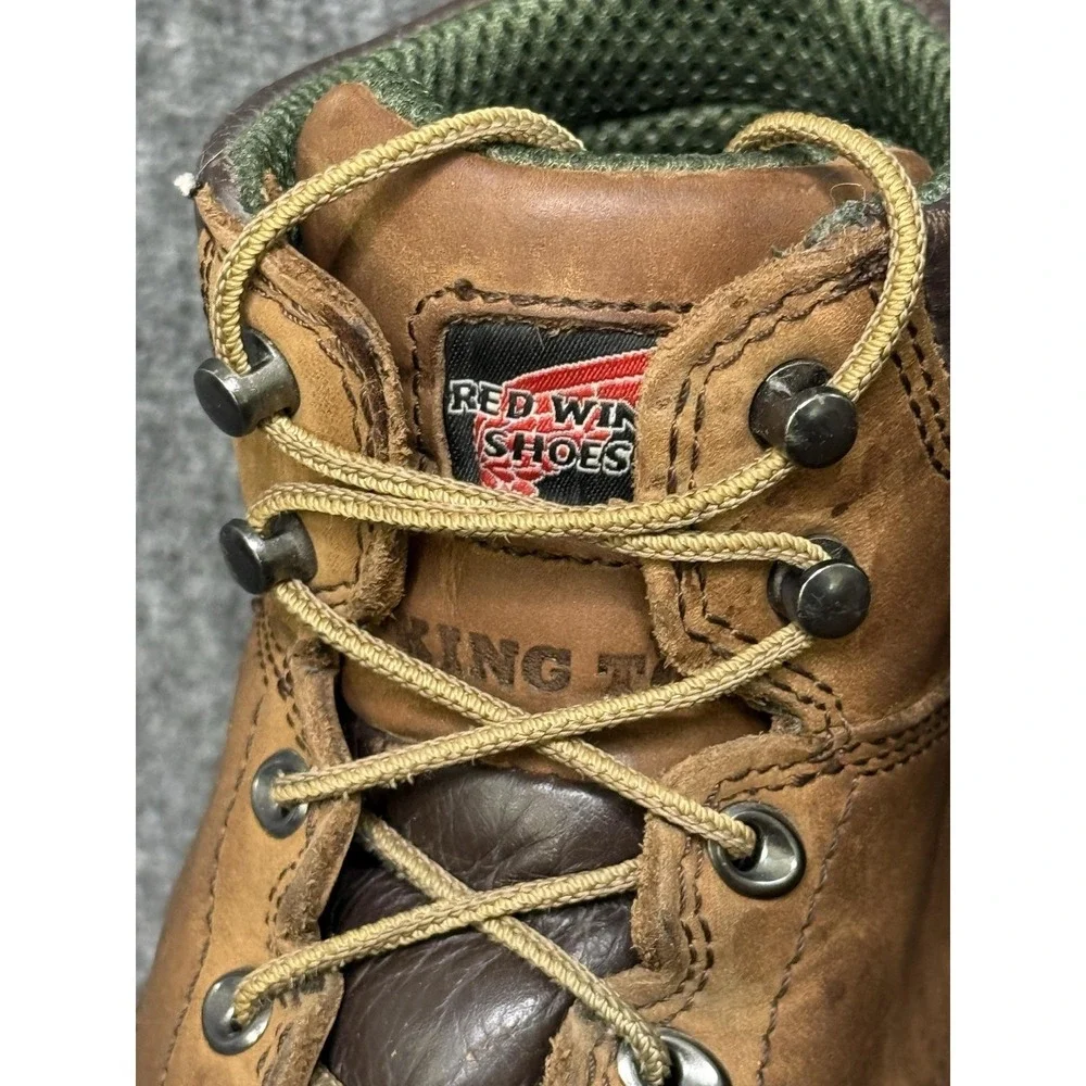 Red Wing Shoes Boots Mens Size 11.5 Brown Waterproof Leather King Toe 2240 Work